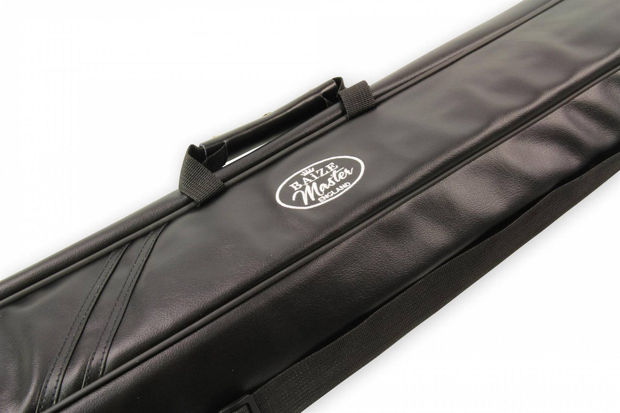 Baize Master Premium Soft Black DUAL Pool Cue Case for 2 Cues – 2 Butts & 2 Shafts