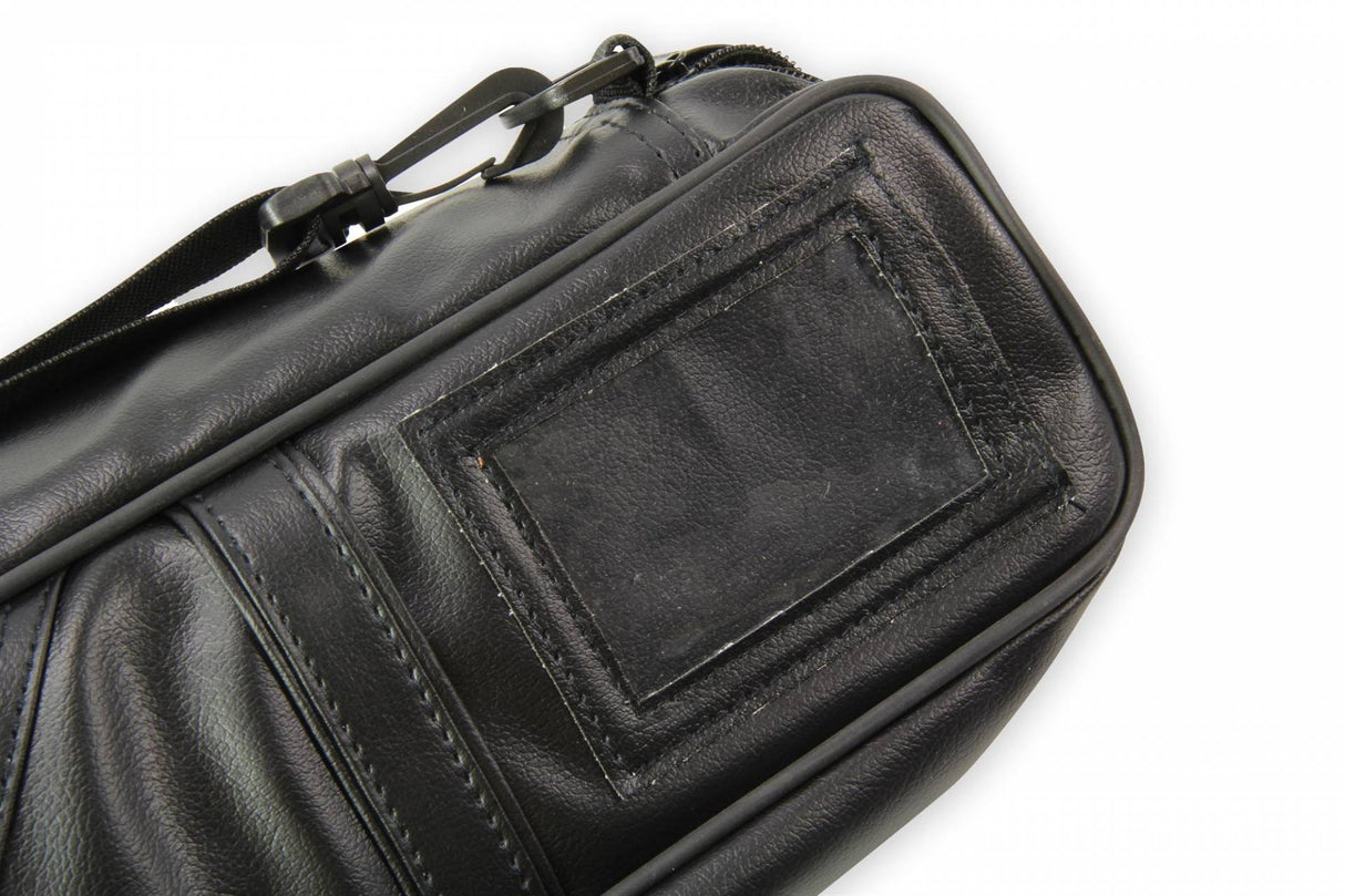 Baize Master Premium Soft Black DUAL Pool Cue Case for 2 Cues – 2 Butts & 2 Shafts