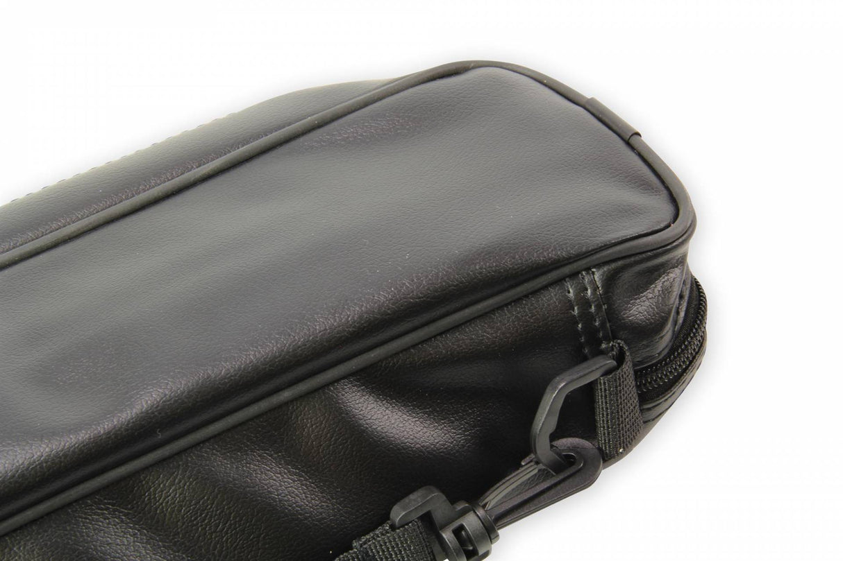 Baize Master Premium Soft Black DUAL Pool Cue Case for 2 Cues – 2 Butts & 2 Shafts