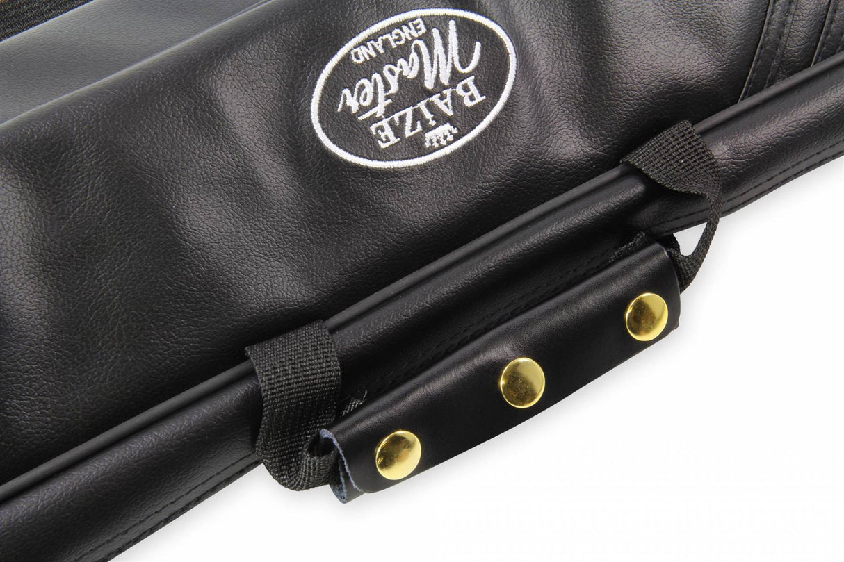 Baize Master Premium Soft Black DUAL Pool Cue Case for 2 Cues – 2 Butts & 2 Shafts