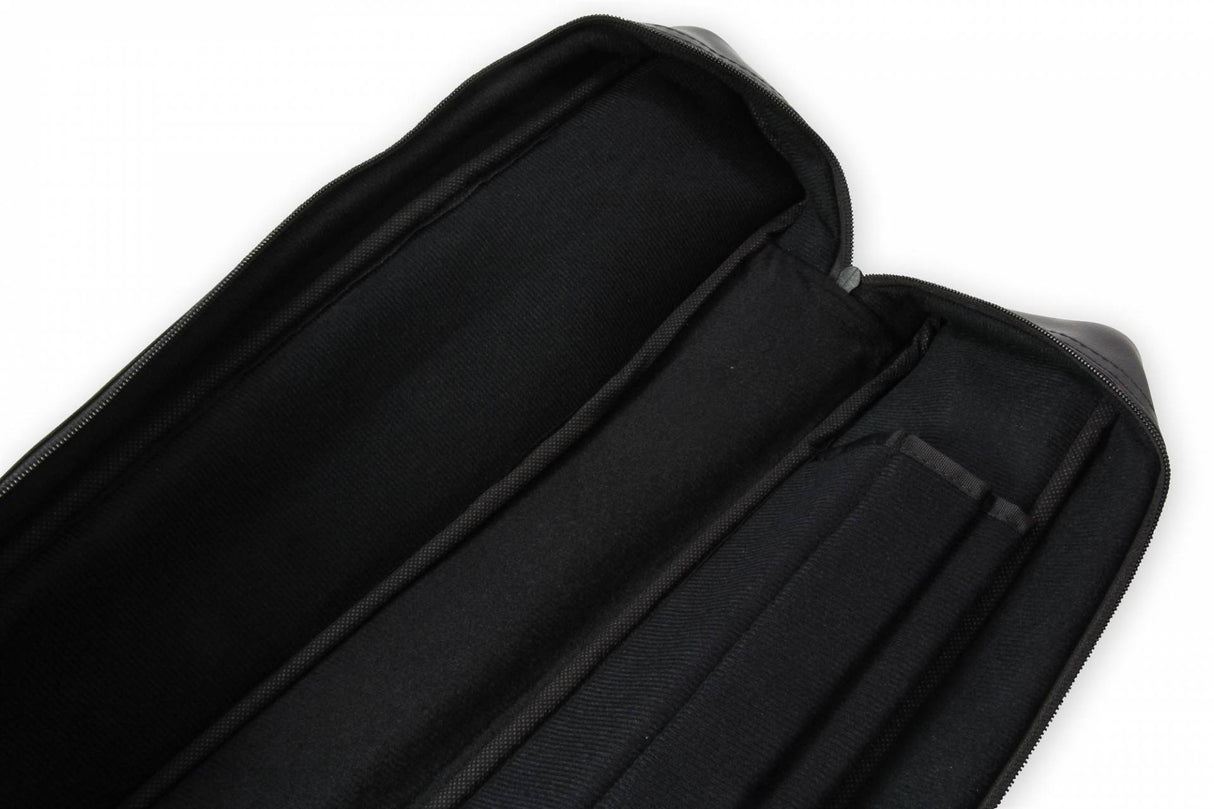 Baize Master Premium Soft Black DUAL Pool Cue Case for 2 Cues – 2 Butts & 2 Shafts