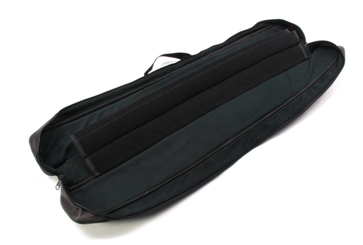 Baize Master Premium Soft Black DUAL Pool Cue Case for 2 Cues – 2 Butts & 2 Shafts