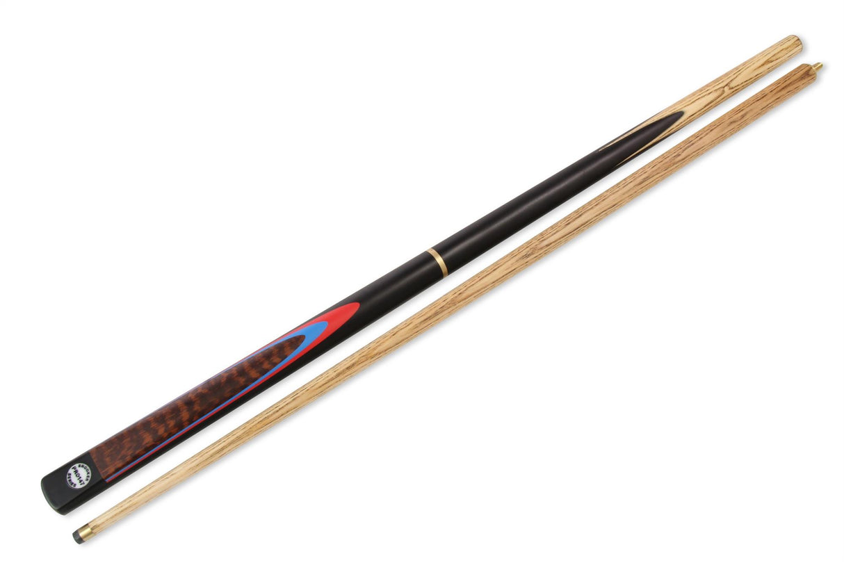 Pro147 Snakewood 3pc Snooker Pool Cue 57 Inch with Matching Ash Grain and 9.5mm Tip