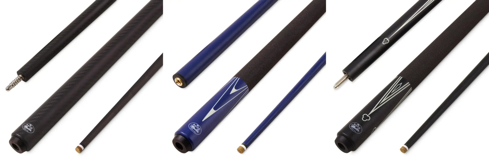 Carbon Fiber and Fiberglass Snooker Pool Cues Cue + Case