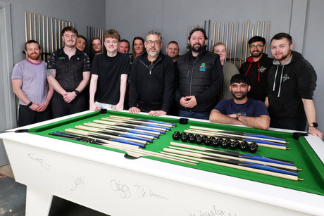 Stan Moody Visits Cue + Case HQ Ahead of Crucible Debut
