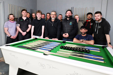 Stan Moody Visits Cue + Case HQ Ahead of Crucible Debut