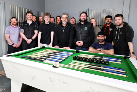 Stan Moody Visits Cue + Case HQ Ahead of Crucible Debut Cue + Case