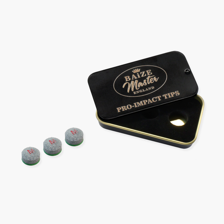 50 x 8mm Tweeten ELKMASTER Leather Snooker Pool Cue Tips (full box)