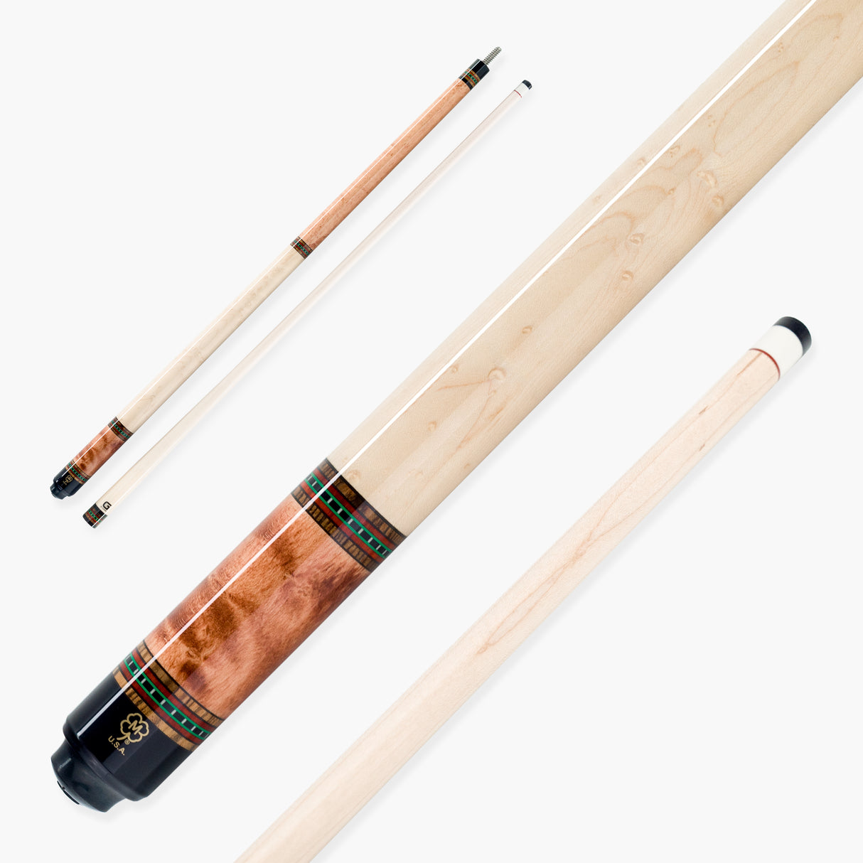 McDermott Hand Crafted G-Series American Pool Cue 13mm Tip – G229
