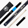 PRO147 Apollo 58 Inch 3/4 Jointed Hand Spliced Premium Snooker and Pool Cue and Case Set 9.5mm Tip
