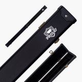 PRO147 3/4 Deluxe Black Snooker and Pool Case with Plastic Ends – Holds 1 x ¾ Joint Cue + Extensions PRO147