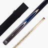 PRO147 Vortex 2 Piece 57 Inch Snooker and English Pool Cue and Case Set with 9.5mm Red Layered Tip