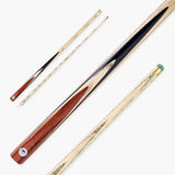 PRO147 Pro Match Rosewood 2 Piece Snooker and Pool Cue 9.5mm Green Layered Tip