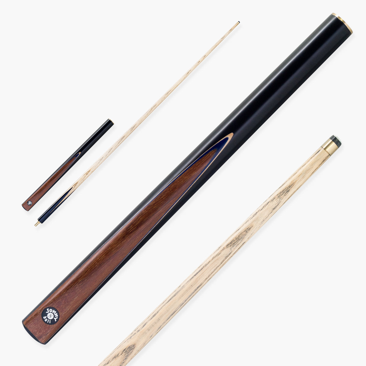 Jonny 8 Ball 3/4 BLUE THUNDER Traditional English 8 Ball Pool Cue 8.8mm Tip - J05