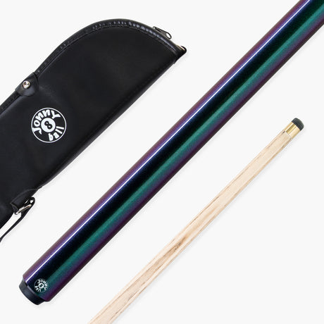 Jonny 8 Ball Chameleon 2 Piece Colour Changing Snooker and Pool Cue and Case Set with 9.5mm Tip Jonny 8 Ball