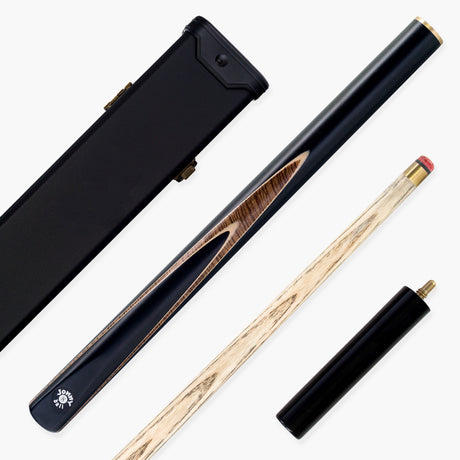Jonny 8 Ball Pearl Series 3/4 Joint Cue and Case Set with 8mm Professional Layered Leather Tip