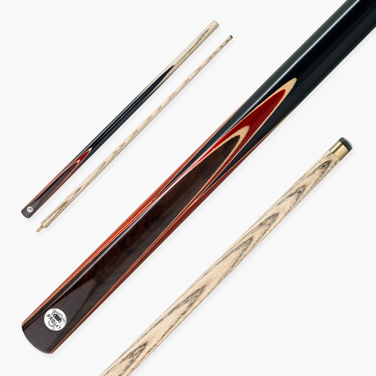 PRO147 RED DEVIL 2 Piece Centre Joint Snooker and Pool Cue 9.5mm Tip
