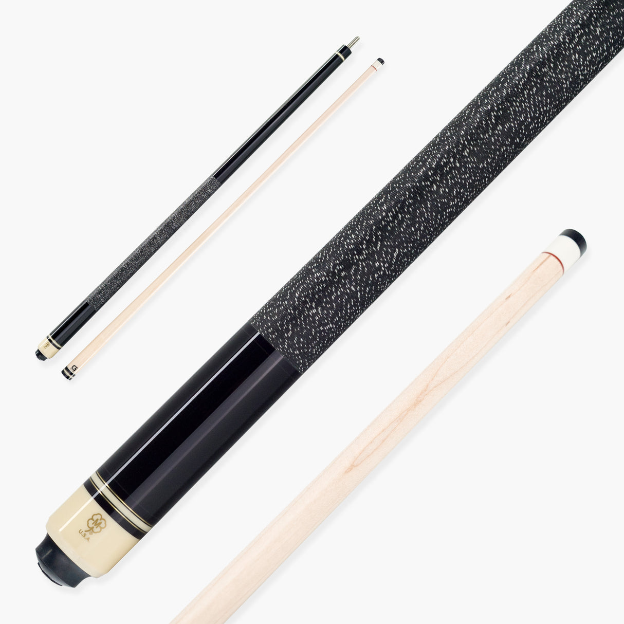 McDermott BLACK Hand Crafted G-Series American Pool Cue 13mm tip – G206