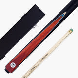 PRO147 PRO MATCH Red 2 Piece Centre Joint Pool Snooker Cue and Case Set 9.5mm Tip