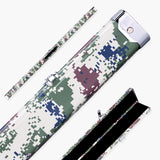 Camouflage Design 1 Piece 2 Slot Aluminium Snooker and Pool Cue Case - Holds 2 Cues