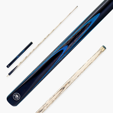 PRO147 Apollo 58 Inch 3/4 Jointed Hand Spliced Premium Snooker and Pool Cue 9.5mm Tip