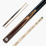PRO147 TIGER 2 Piece Centre Joint Snooker and Pool Cue with 9.5mm Leather Tip