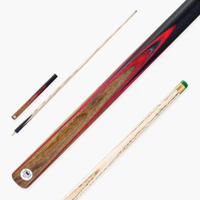 PRO147 Pearl Series Red Flash 3/4 Joint Cue with 9.5mm Layered Leather Tip PRO147