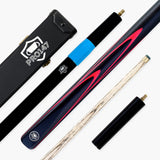 PRO147 Apollo 58 Inch 3/4 Jointed Hand Spliced Premium Snooker and Pool Cue and Case Set 9.5mm Tip