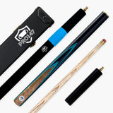 PRO147 Pearl Series Blue Burl 3/4 Joint Deluxe Cue and Case Set with 9.5mm Professional Red Leather Tip