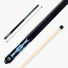 Jonny 8 Ball 2 Piece American Pool Break Cue with 13mm Phenolic Tip - BLACK