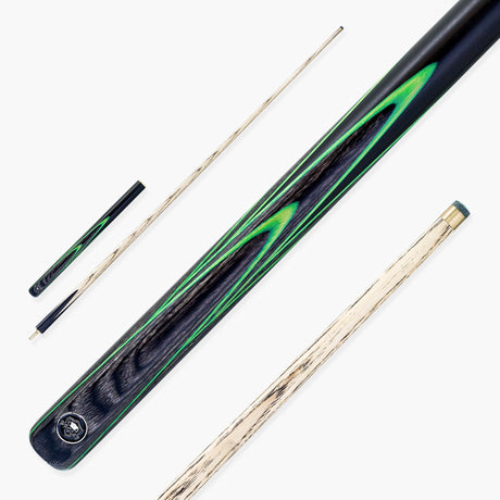 PRO147 Apollo 58 Inch 3/4 Jointed Hand Spliced Premium Snooker and Pool Cue 9.5mm Tip