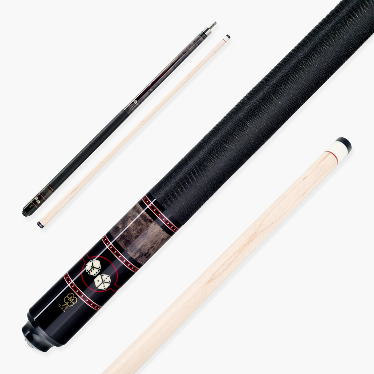 McDermott TITANIUM DICE Hand Crafted G-Series American Pool Cue 13mm tip – G602