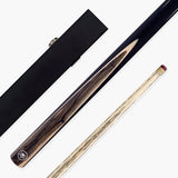PRO147 Sherwood 2 Piece 57 Inch Snooker and English Pool Cue and Case Set with 9.5mm Red Layered Tip