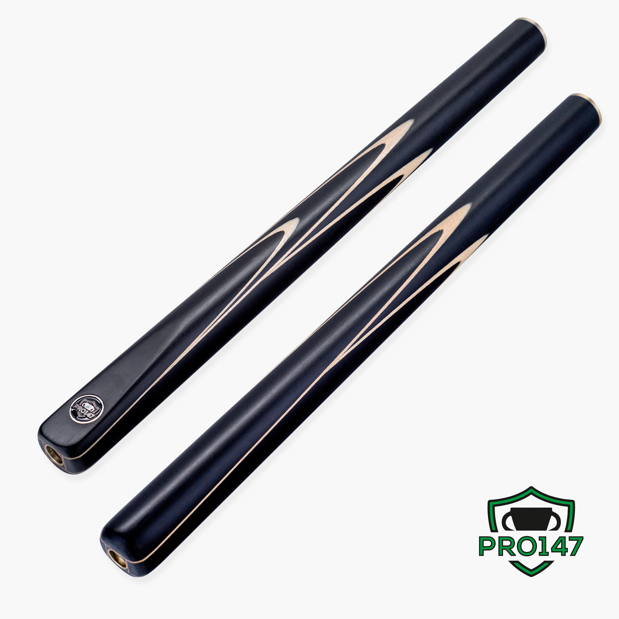 PRO147 Apollo 58 Inch 3/4 Jointed Hand Spliced Premium Snooker and Pool Cue and Case Set 9.5mm Tip