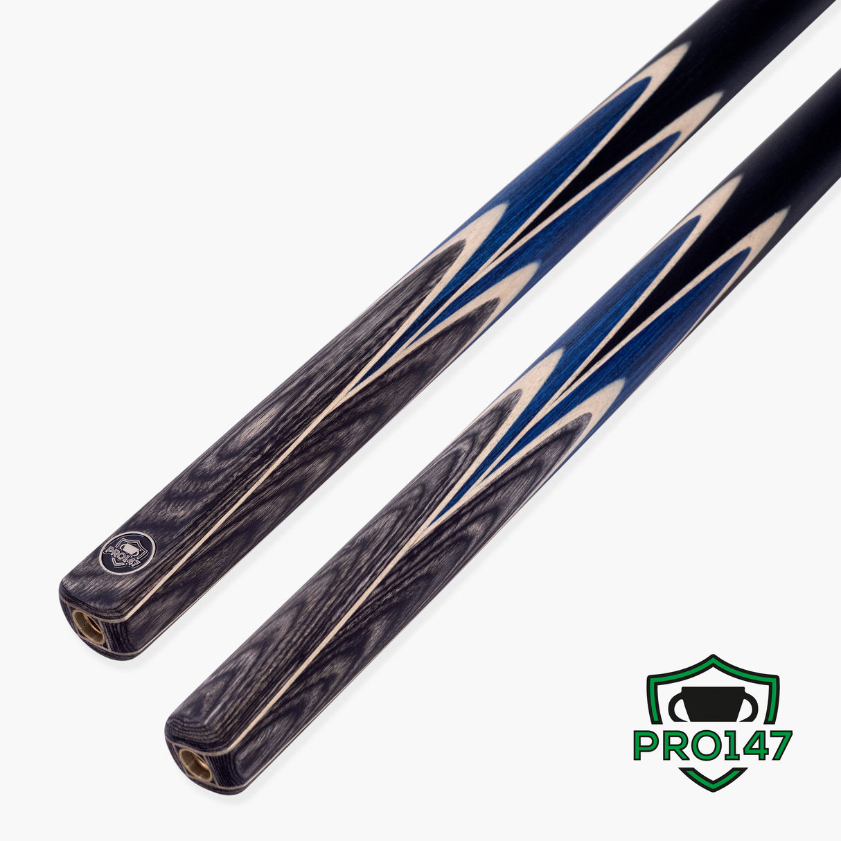 PRO147 Vortex 57 Inch 2 Piece Snooker and Pool Cue with 9.5mm Red Layered Professional Tip