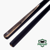 PRO147 Sherwood 57 Inch 2 Piece Snooker and Pool Cue with 9.5mm Red Layered Professional Tip
