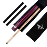 Kudos Purple Heart 3/4 Jointed Heavy Weight Snooker and Pool Cue and Case Set 9mm Tip