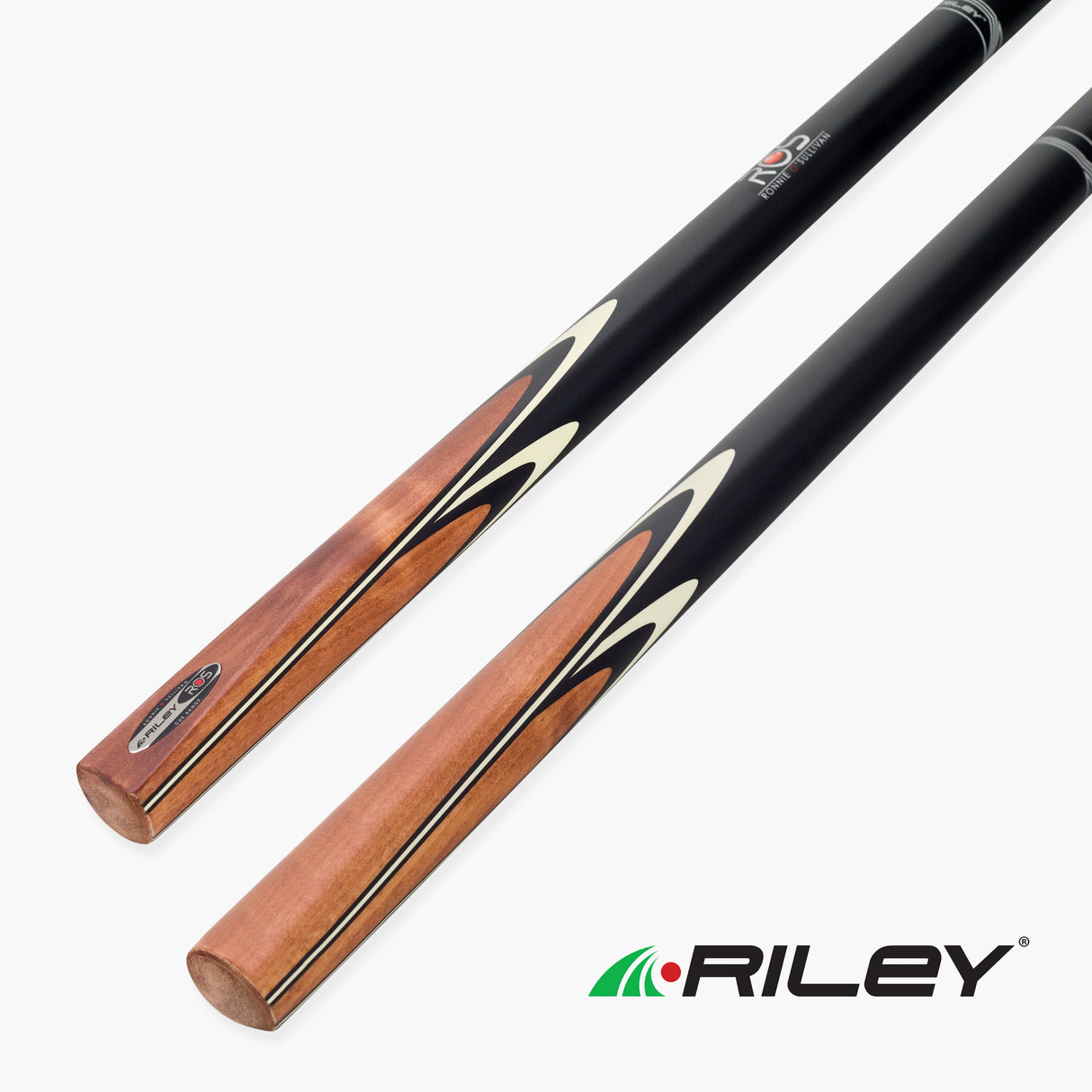 Riley Ronnie O’Sullivan Endorsed Limited Edition 2 Piece Ash Snooker and English Pool Cue and Case Set 9.5mm Tip - EL-05E