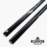 Kudos Flaming Tiger 57 Inch One Piece English Pool Cue 8.5mm Tip