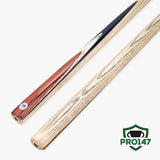 PRO147 Pro Match Rosewood 2 Piece Snooker and Pool Cue 9.5mm Green Layered Tip