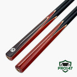 PRO147 Devil 2 Piece Snooker and Pool Cue and Case Set with 9.5mm Leather Tip