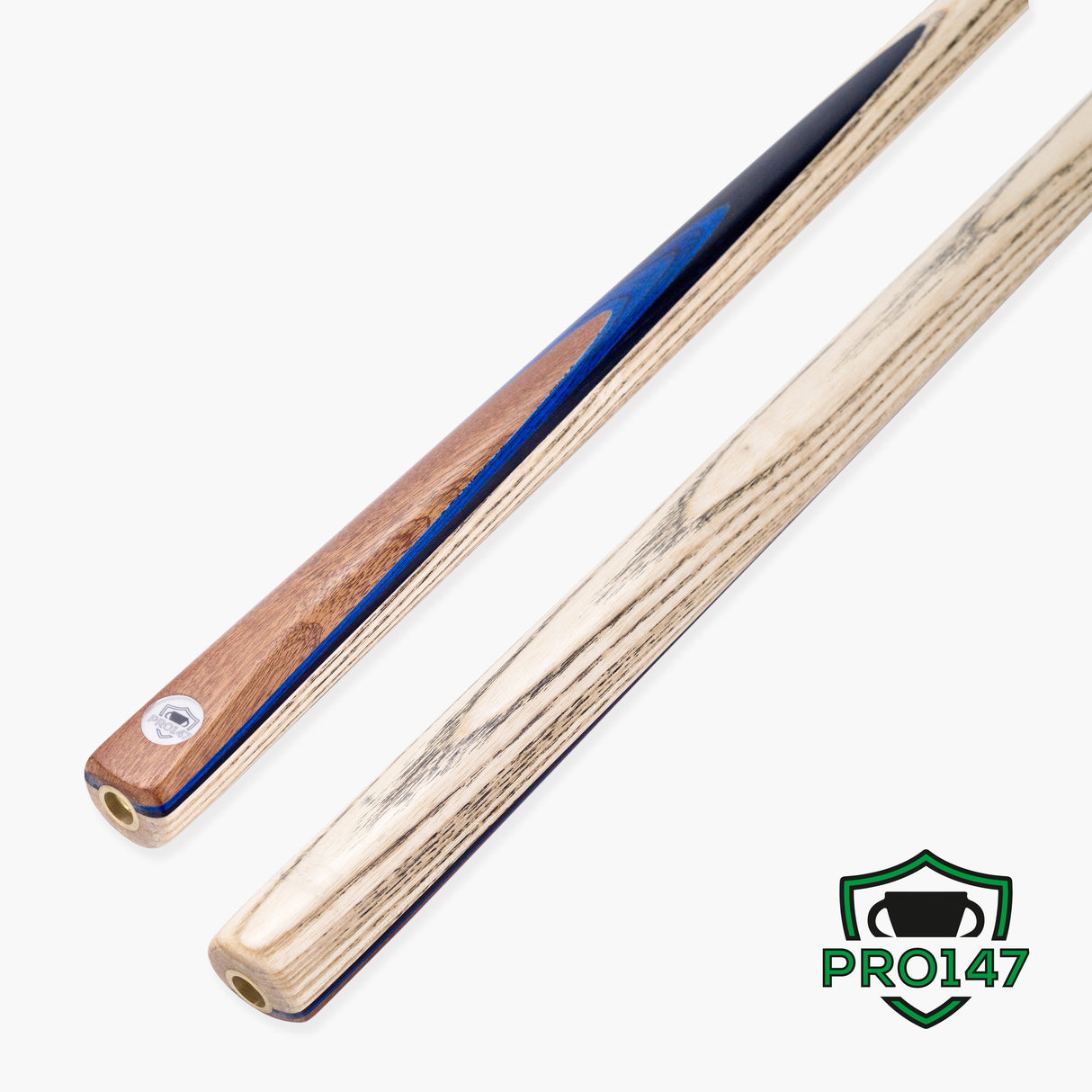 PRO147 Pro Match Sapphire 2 Piece Snooker and Pool Cue 9.5mm Green Layered Tip