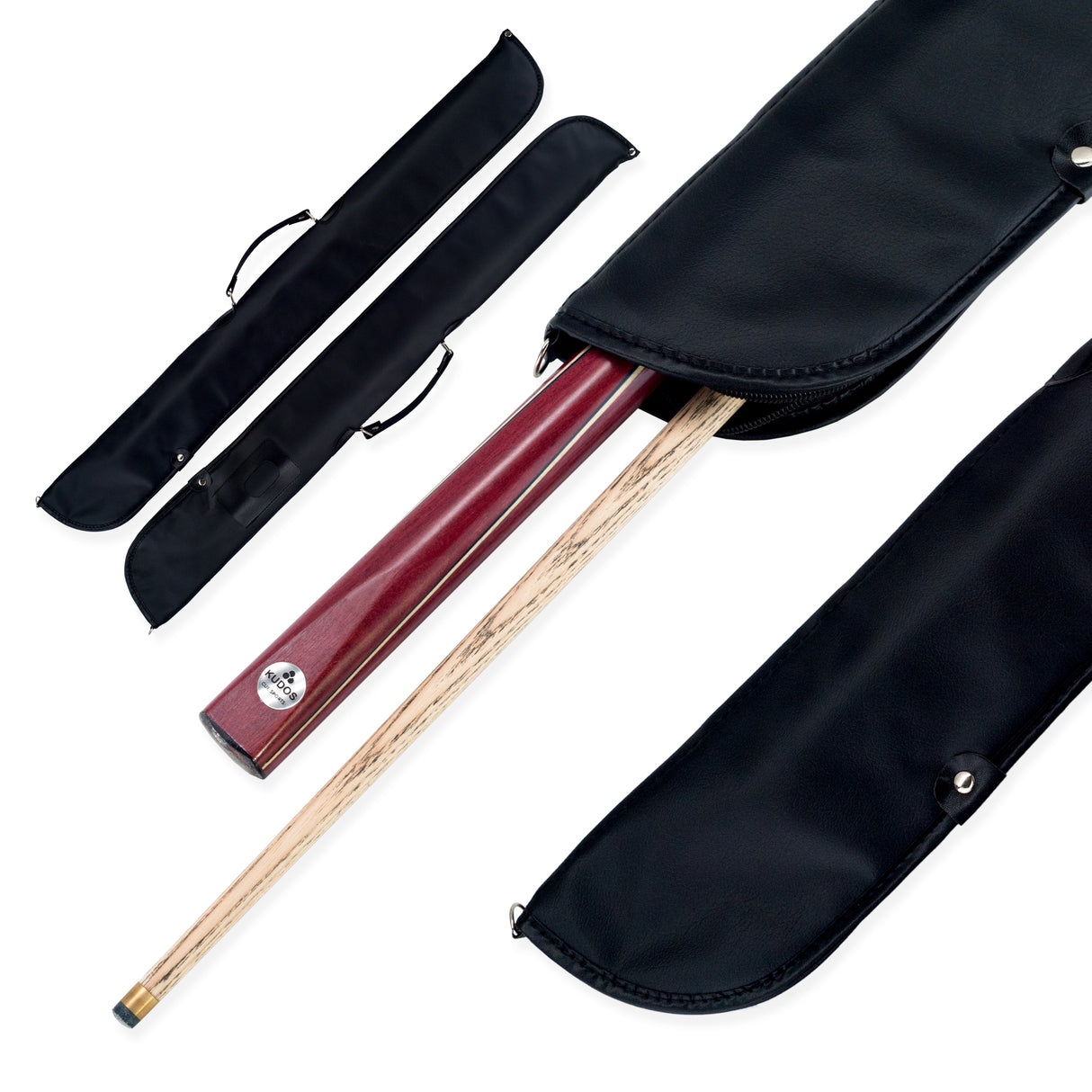 Kudos Purple Heart 2 Piece Heavy Weight Snooker and Pool Cue and Case Set 9mm Tip