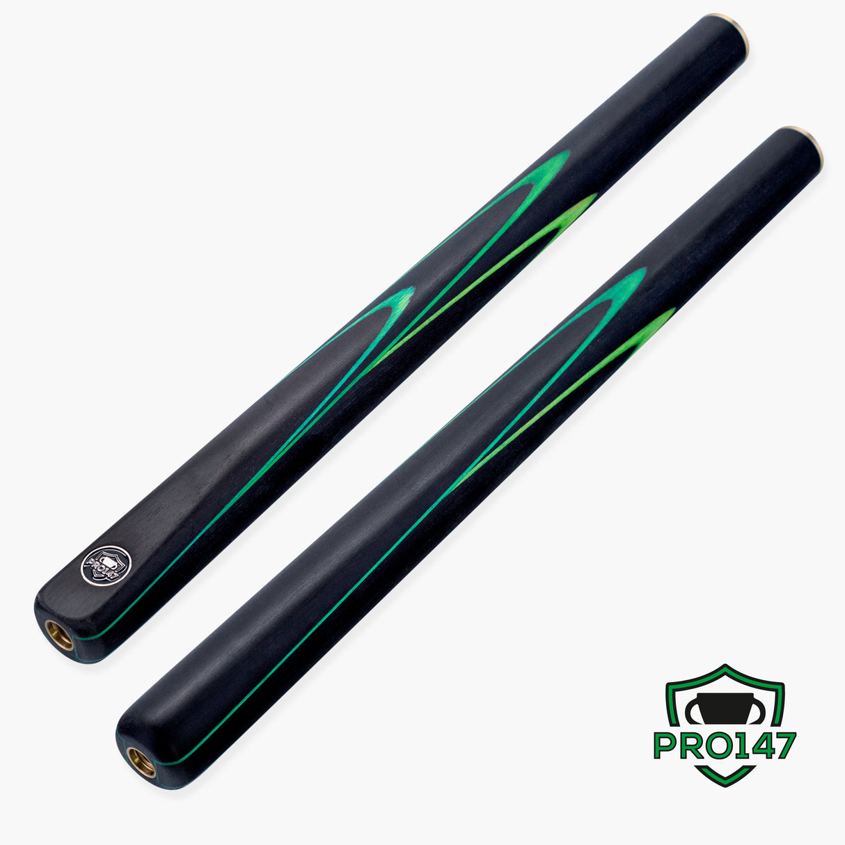 PRO147 Apollo 58 Inch 3/4 Jointed Hand Spliced Premium Snooker and Pool Cue 9.5mm Tip