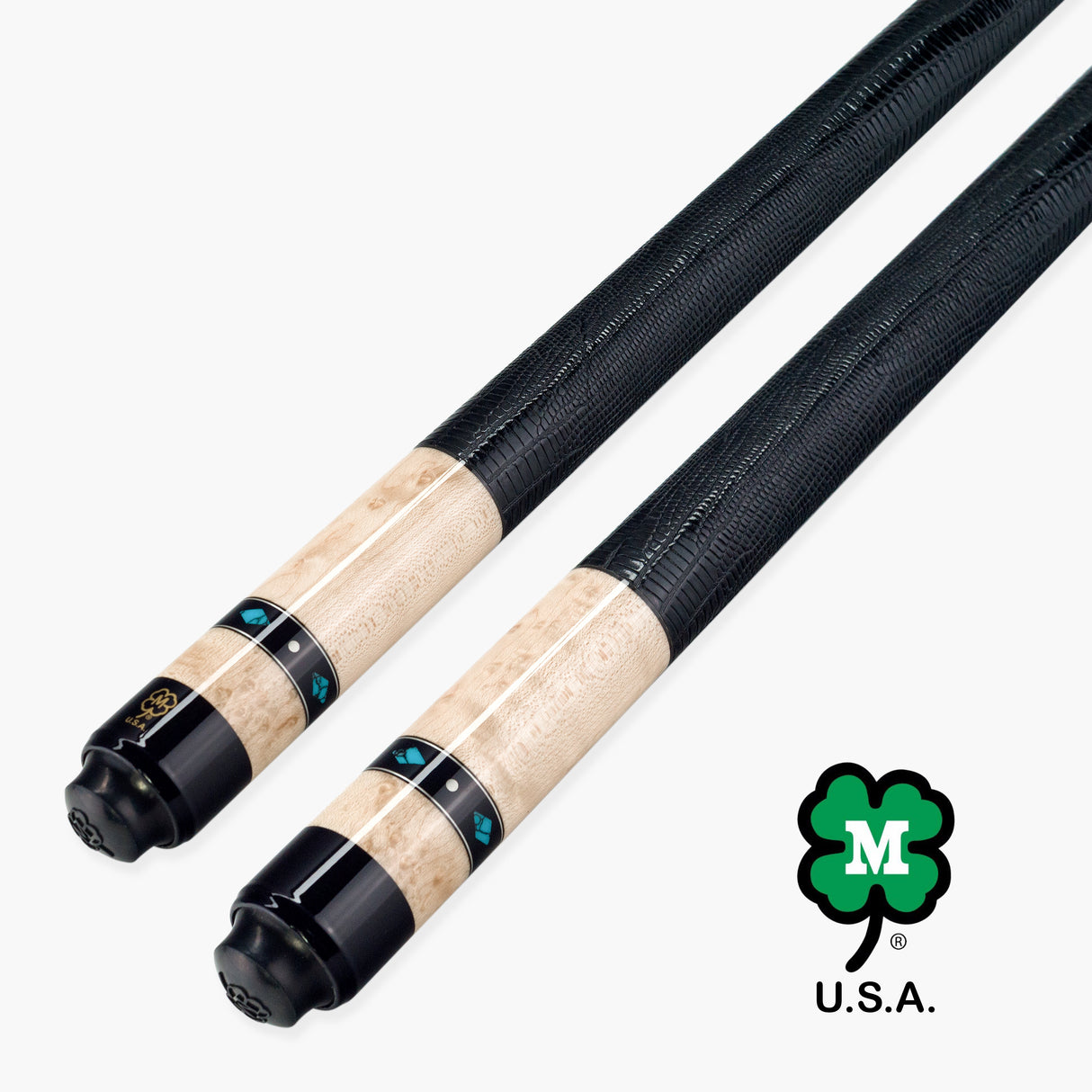 McDermott Hand Crafted TURQUOISE G-Series American Pool Cue 13mm tip – G433