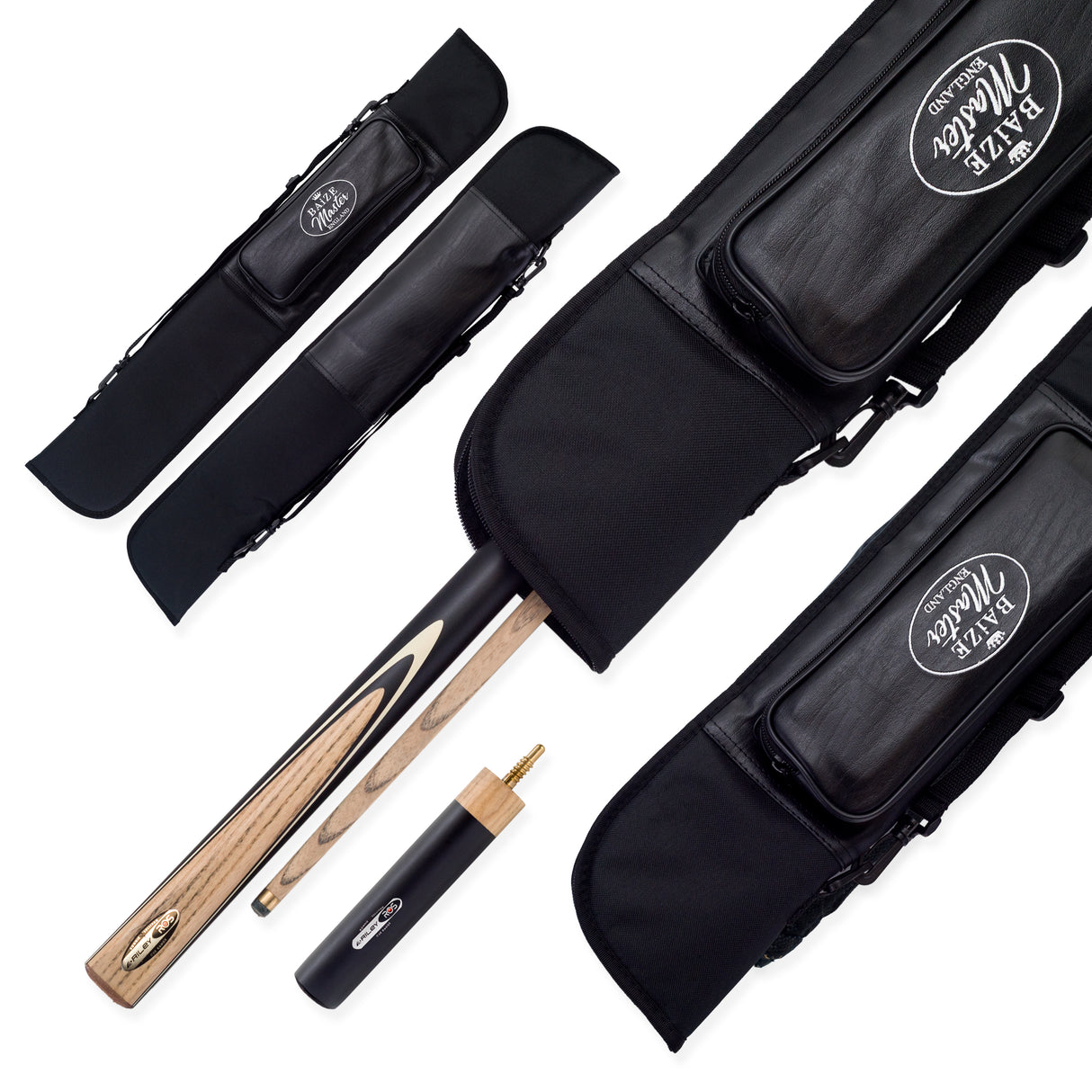 Riley Ronnie O’Sullivan Endorsed Limited Edition 2 Piece Ash Snooker and English Pool Cue and Soft Case Set 9.5mm Tip - EL-06E