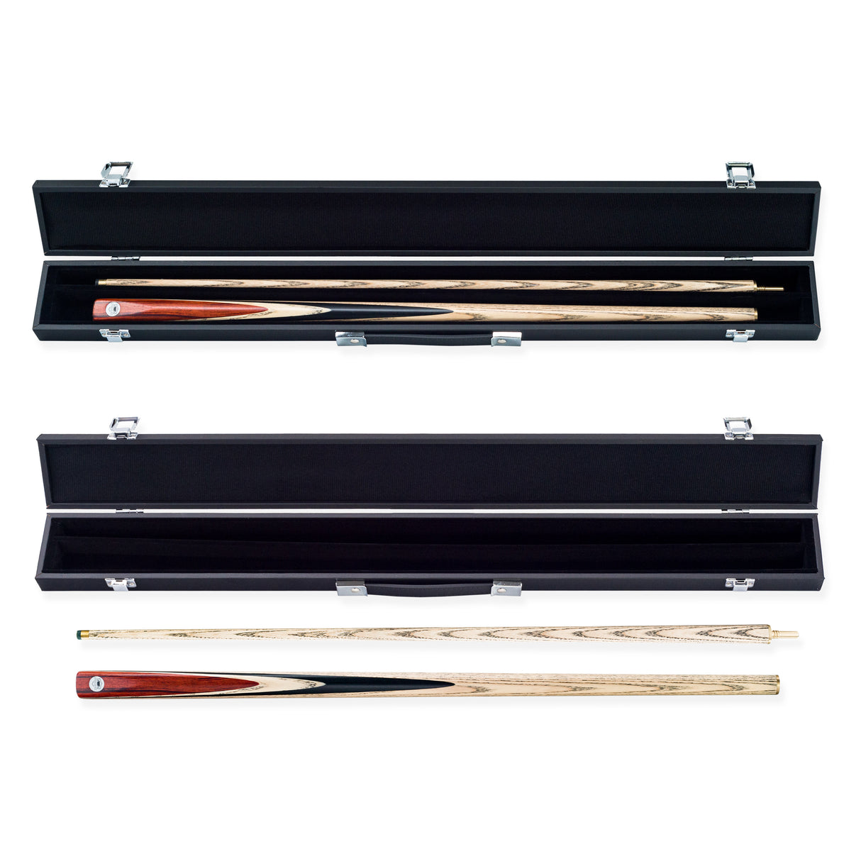 PRO147 Pro Match Rosewood 2 Piece Snooker Pool Cue and Case Set 9.5mm Tip