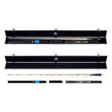 PRO147 Apollo 58 Inch 3/4 Jointed Hand Spliced Premium Snooker and Pool Cue and Case Set 9.5mm Tip