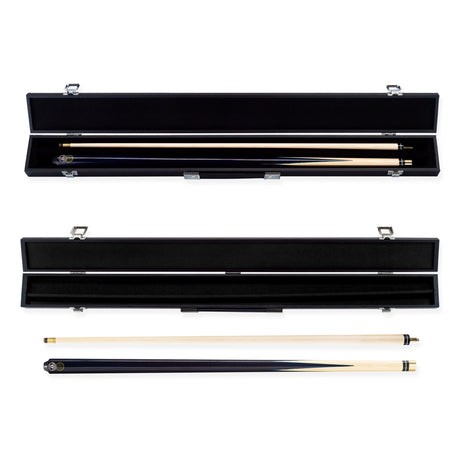 BCE 57 Inch 2pc Clubline Economy Hardwood Pool Snooker Cue with 11mm Screw On Tip (Copy) Cue + Case