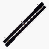 Baize Master 3/4 Joint 2 Slot DIAMONDS Luxury Round End Case with Studs - Holds 1 x ¾ Cue + Extensions and Accessories